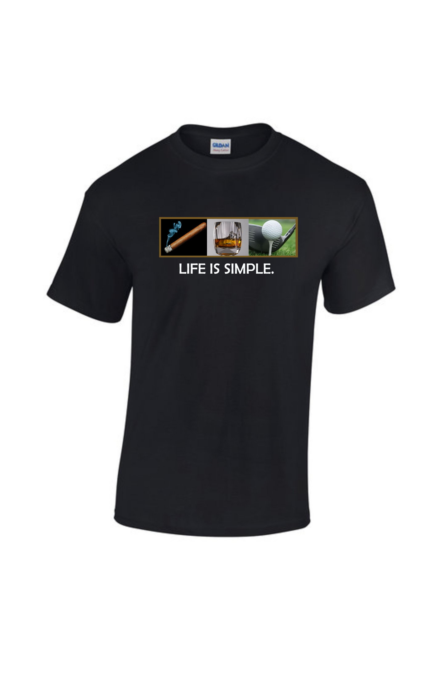 Life is Simple Short Sleeve Tee (Bourbon)