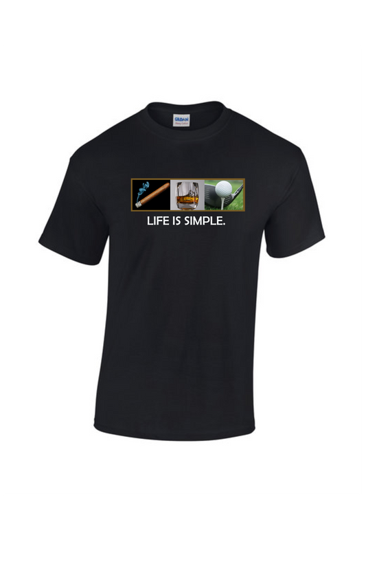 Life is Simple Short Sleeve Tee (Bourbon)